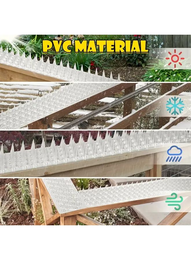 25Pcs Outdoor Bird Deterrent Spikes Cat Repellent Mats For Balcony Roof Garden Protection - Image 4