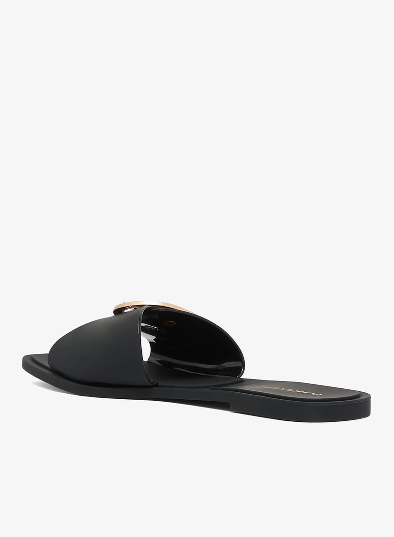 GLAMOROUS Elly Buckle Low Heel Sandals - Image 2
