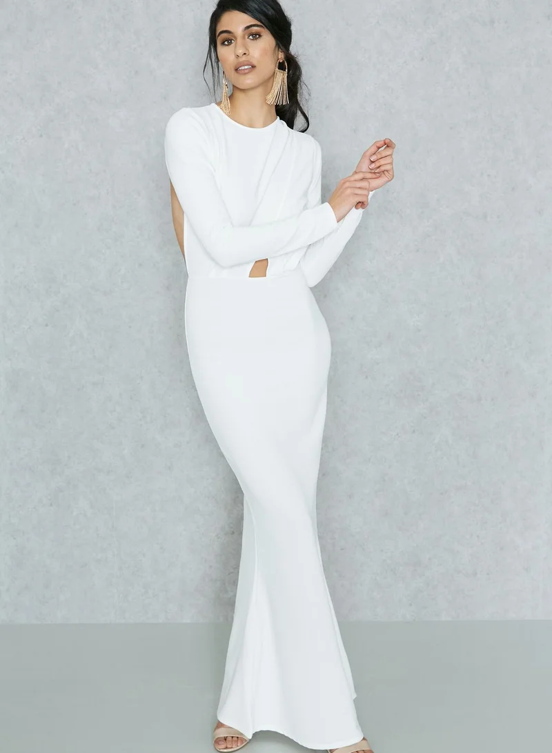 Missguided Open Back Maxi Dress