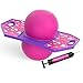 Flybar Pogo Trick Ball for Kids Trick Bounce Board for Boys and Girls Ages 6 Up to 160 lbs Includes Pump Easy to Carry Handle Durable Plastic Deck Indoor Outdoor Toy Pogo Jumper Unicorn - Image 3
