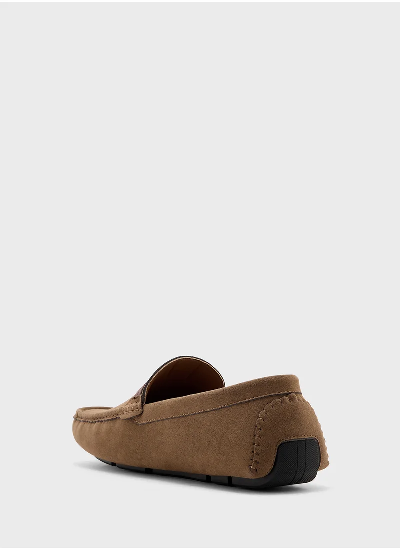 Robert Wood Casual Suede Loafers