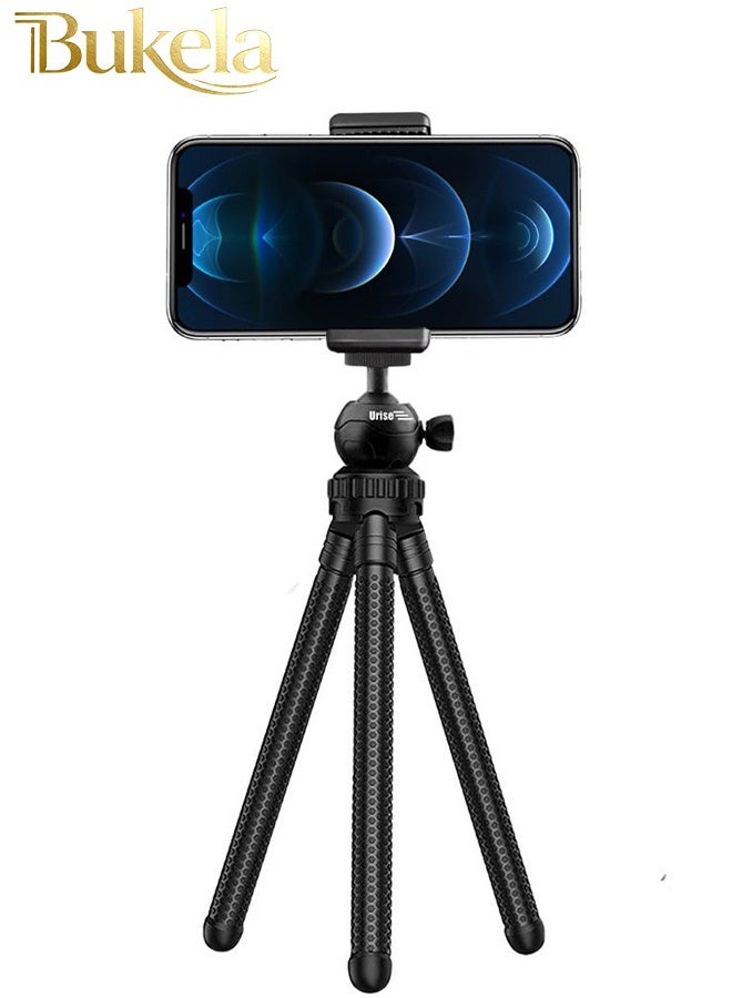 Bukela Mini Flexible Tripod with Bluetooth Remote Control – Desk Stand for Video Shooting, Mobile Phone Holder for Professional Photography, Compact and Portable Stand - Image 1