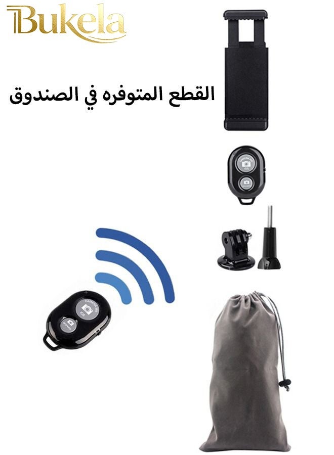 Bukela Mini Flexible Tripod with Bluetooth Remote Control – Desk Stand for Video Shooting, Mobile Phone Holder for Professional Photography, Compact and Portable Stand - Image 4