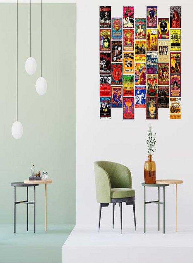 KARTMEN Pack of 32 Rockband Wall Collage Kit Posters - 4 x 6 Inches Posters for Room Wall Decoration of Bedroom, Office, Living room, Dorm room - Glue Dots Included, Cardstock - Image 3