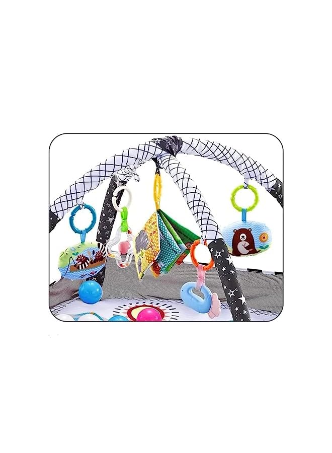 PROMASS Baby Play Gym Mat with Ball Pit Activity Gym Center Tummy Time Mat Thickened Mat Sensory Exploration Motor Skill Development for Newborn Infant Baby Toddlers - Image 4