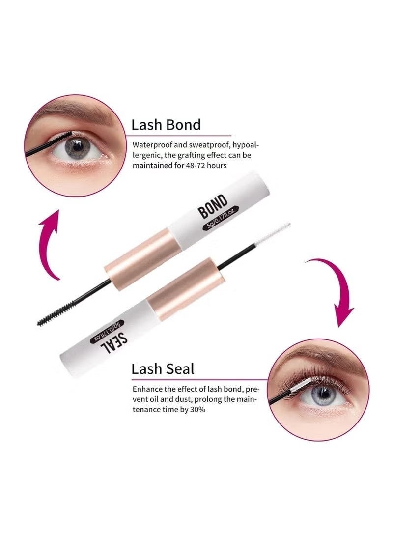 Dougez 144 Root False Cluster Lashes， DIY Eyelash Extension Lashes， Natural Look， Reusable Lashes，High-grade Fiber Large Capacity ，with Tweezer - Image 3