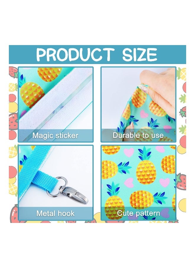 Generic 2 Pcs Rabbit Hay Feeder Bag, Hanging Feeding Storage Feeder Sack with 4 Holes for Small Animals Pets Bunny Hamster (Pineapple, Strawberry)  - Image 3