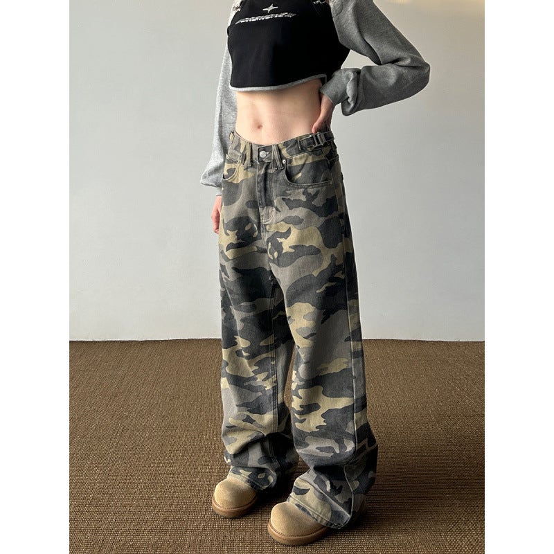 Unisex Classic Denim Jeans Loose Fit Daily Outdoor Wear - Image 1