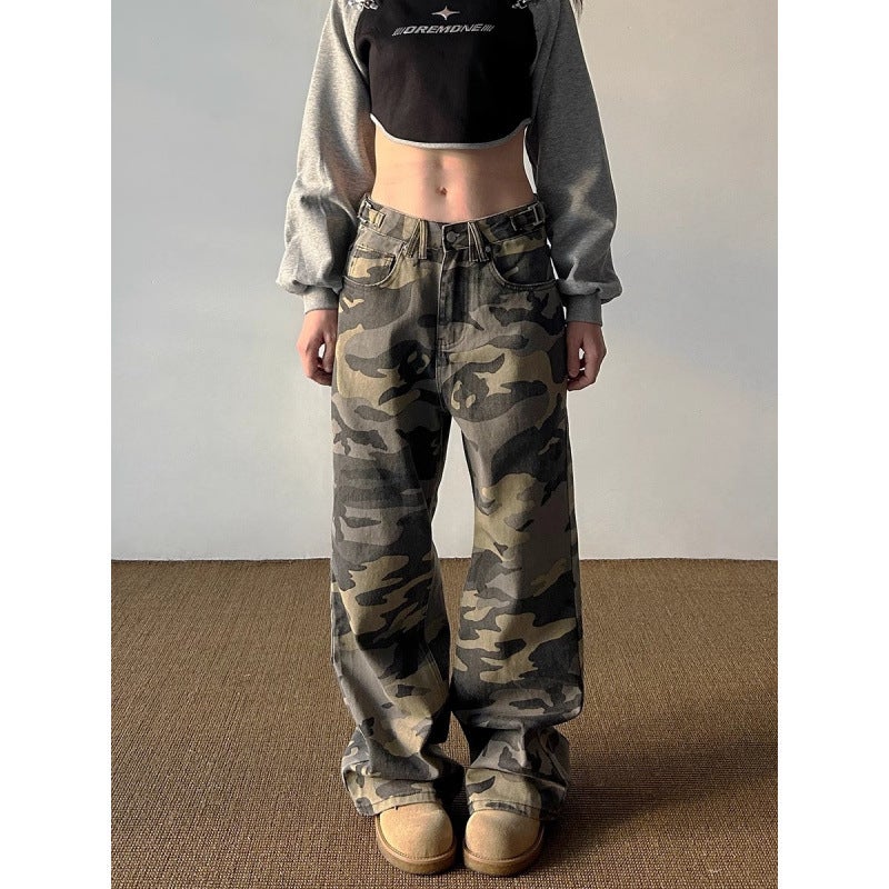 Unisex Classic Denim Jeans Loose Fit Daily Outdoor Wear - Image 3