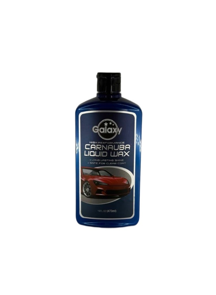 Galaxy High Performance Carnauba Liquid Wax - Long Lasting Shine, Safe for Clear Coat - 473ml (16 FL OZ)
