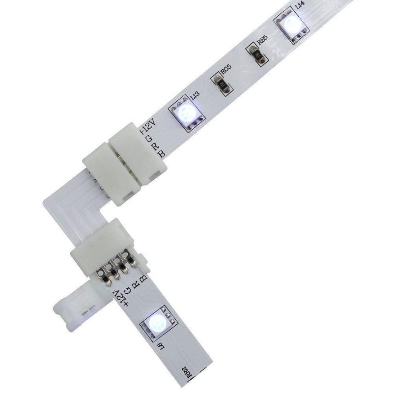 protium L Shape Connector for RGB Light strips (for corner 90 degree joint), Can't be used with waterproof Strips, 4Pcs - Image 5