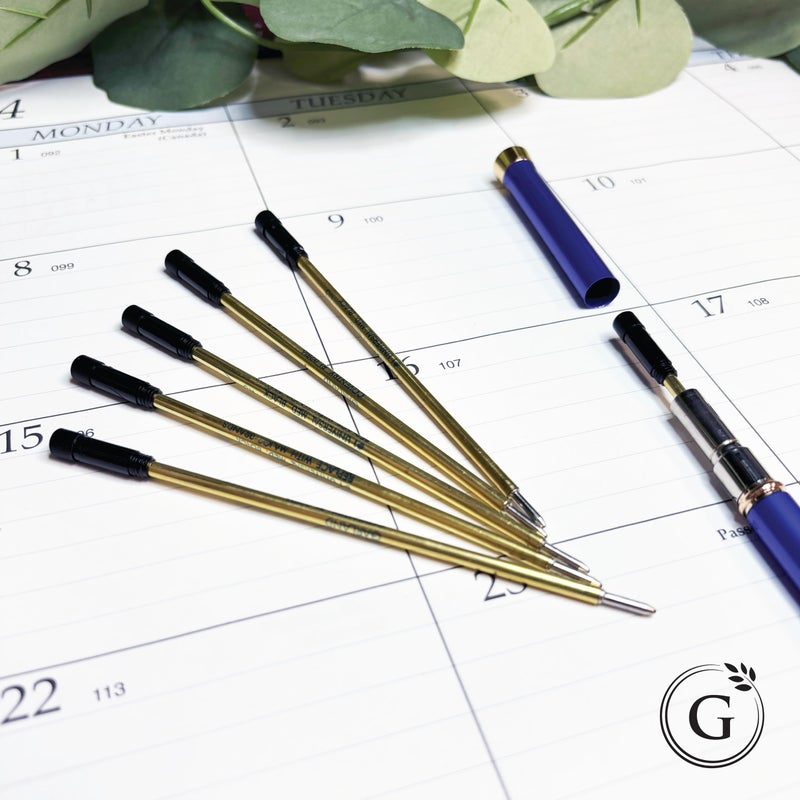 Garland Universal #1 Cross Compatible Ballpoint Pen Refill, USA Made, Archival Ink, 1.0mm Medium Point, Smooth Writing, 5 Pack (Black) - Image 4