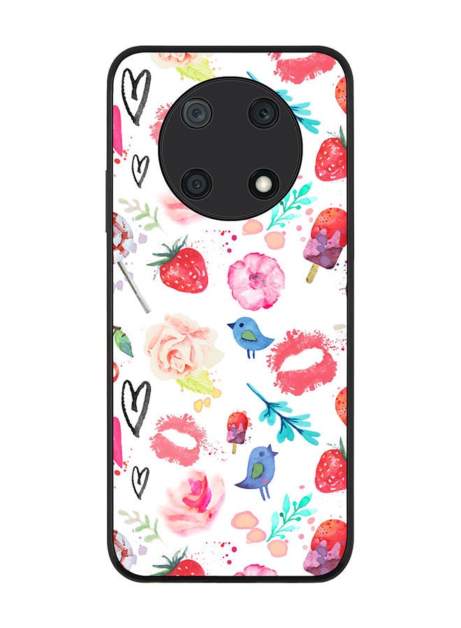 Stylizedd Rugged Black edge case for Huawei nova Y90 Slim fit Soft Case Flexible Rubber Edges Anti Drop TPU Gel Thin Cover - Summer Fever - Image 1