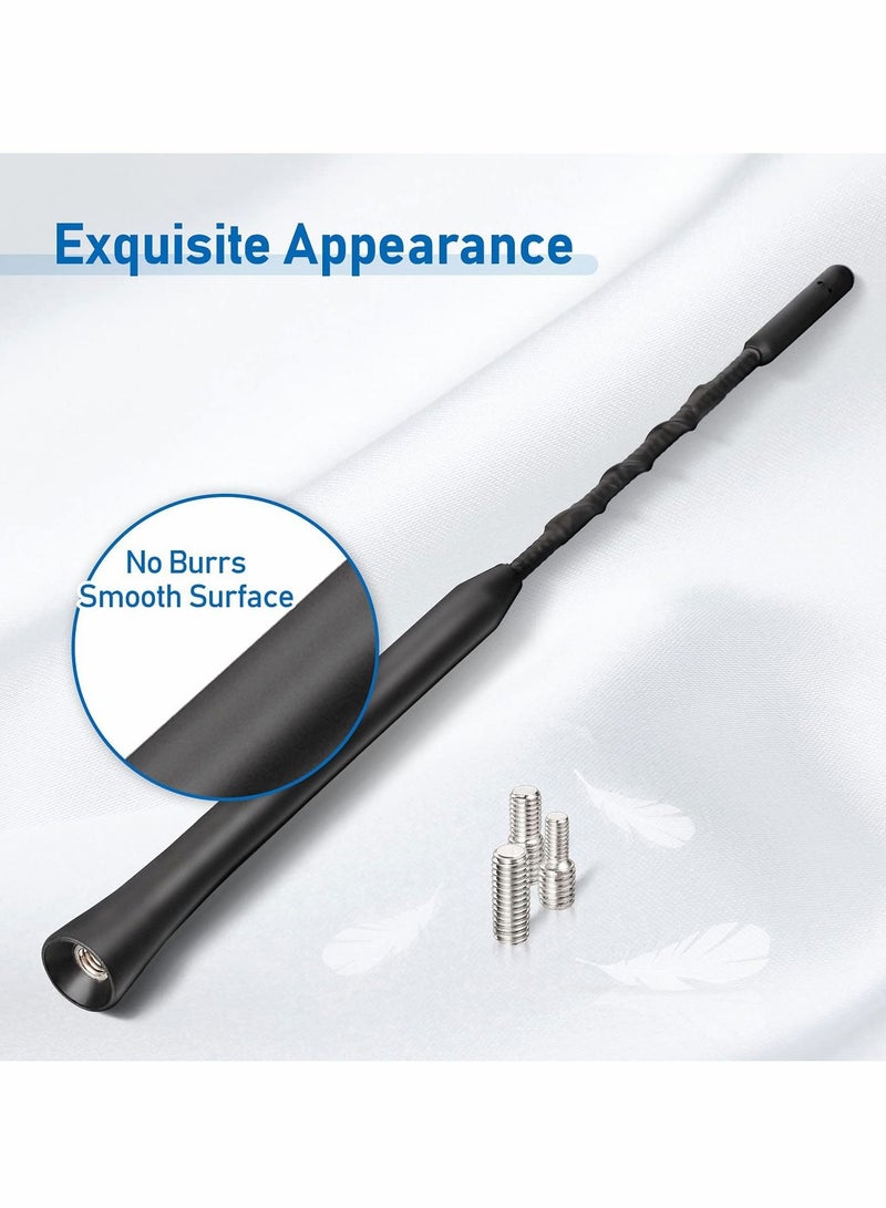 SYOSI Car Aerial Antenna, 2pcs Universal AM/FM/DAB Car Radio Replacement Rubber Car Aerial Roof Antenna Mast Kit Screws in type Compatible with All Cars - Image 5