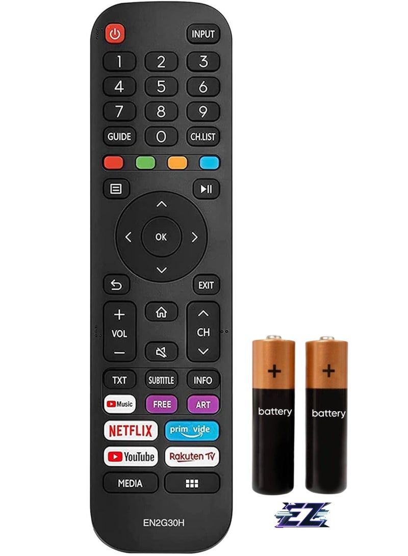 ELTRAZONE Replacement Remote Control Hisense EN2G30H for Hisense Remote Control TV with Battery - Image 1