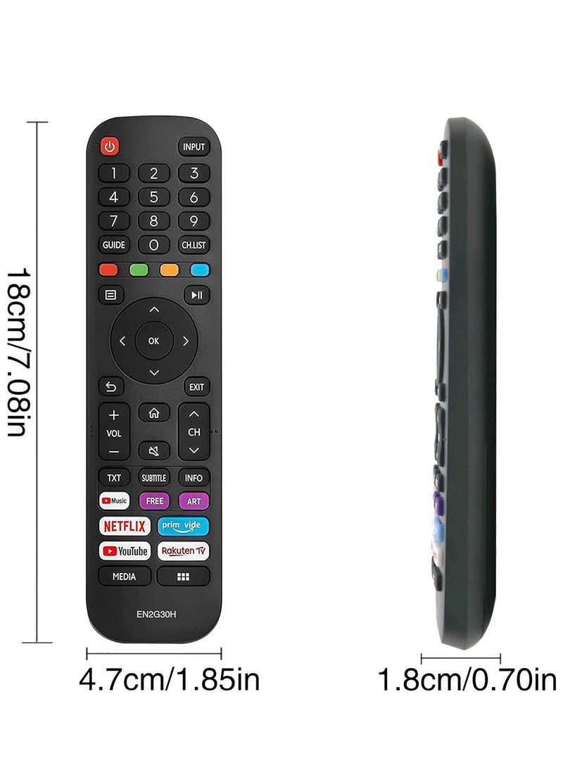 ELTRAZONE Replacement Remote Control Hisense EN2G30H for Hisense Remote Control TV with Battery - Image 3
