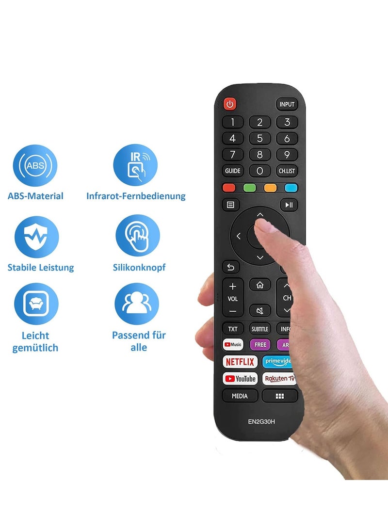 ELTRAZONE Replacement Remote Control Hisense EN2G30H for Hisense Remote Control TV with Battery - Image 4