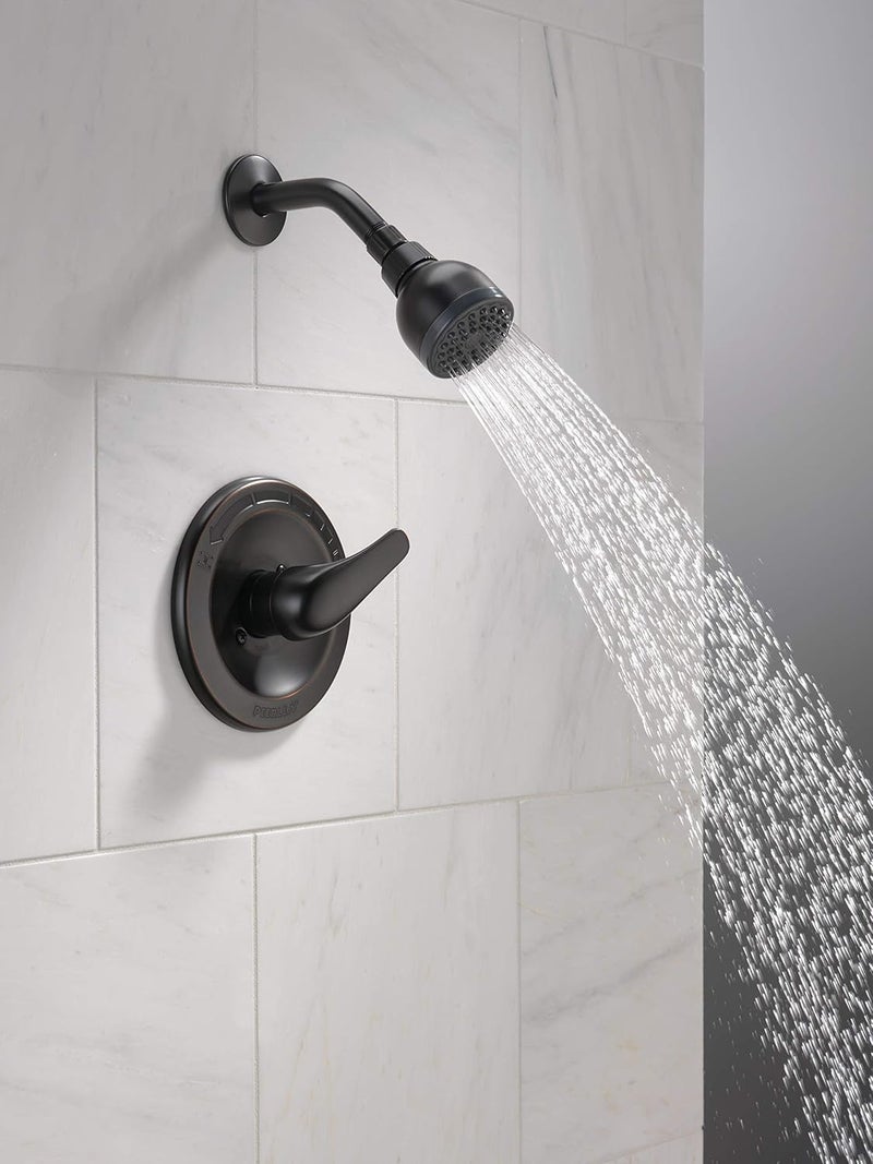 Peerless SingleHandle Shower Faucet Trim Kit with SingleSpray TouchClean Shower Head OilRubbed Bronze PTT188740OB Valve Not Included - Image 2