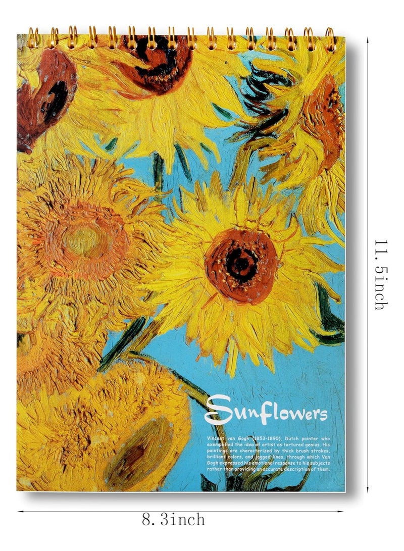 Generic 2Pcs A4 Sketch Book, Top Spiral Bound Sketch Pad, Each 60-Sheets (68lb/100gsm) Acid Free Art Sketchbook Artistic Drawing Painting Writing Paper for Beginners Artists  - Image 3