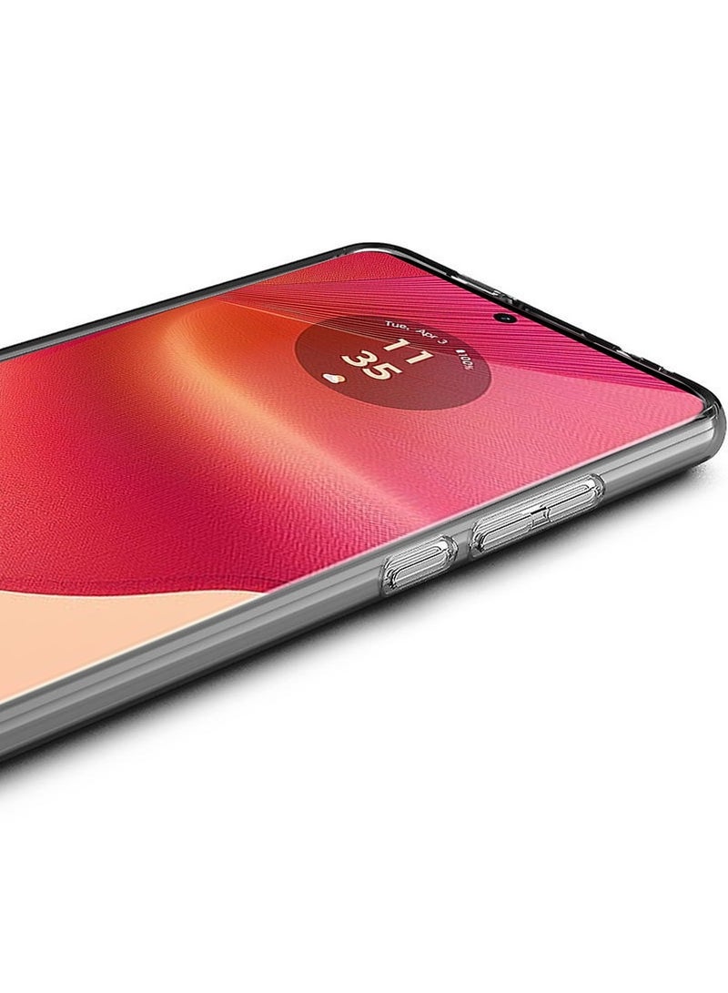 Techie حافظة موتورولا إيدج 50 فيوجن الشفافة مع ماغسيف - غلاف نحيف، مضاد للاصفرار مع حماية عدسة الكاميرا، حامل مغناطيسي متوافق - Image 4