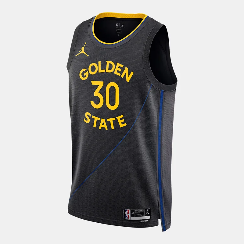 Jordan Black Men's 24/25 NBA Golden State Warriors Steph Curry Statement Edition Swingman Basketball Jersey for Men | Best Price UAE