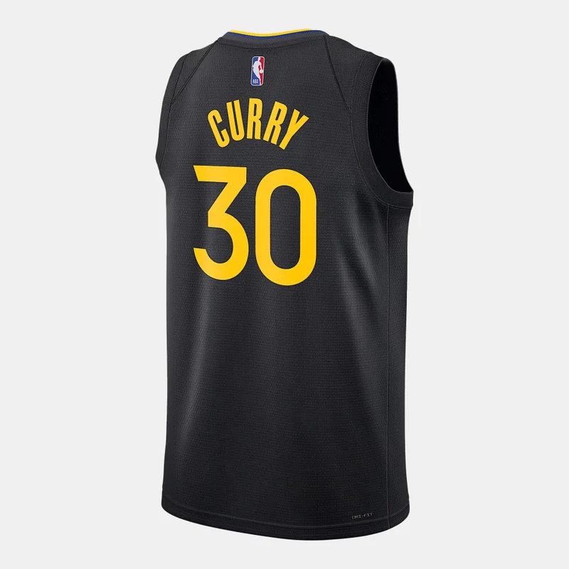 Jordan Black Men's 24/25 NBA Golden State Warriors Steph Curry Statement Edition Swingman Basketball Jersey for Men | Best Price UAE