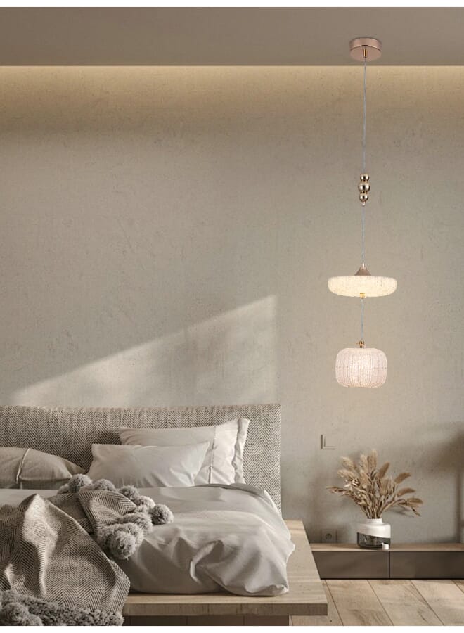 بيست باور ثريا سقف LED دائرية عصرية – موديل 9872، بقوة 25 واط وقطر 20 سم، بارتفاع معلق قابل للتعديل حتى 100 سم، إضاءة داخلية أنيقة - Image 1