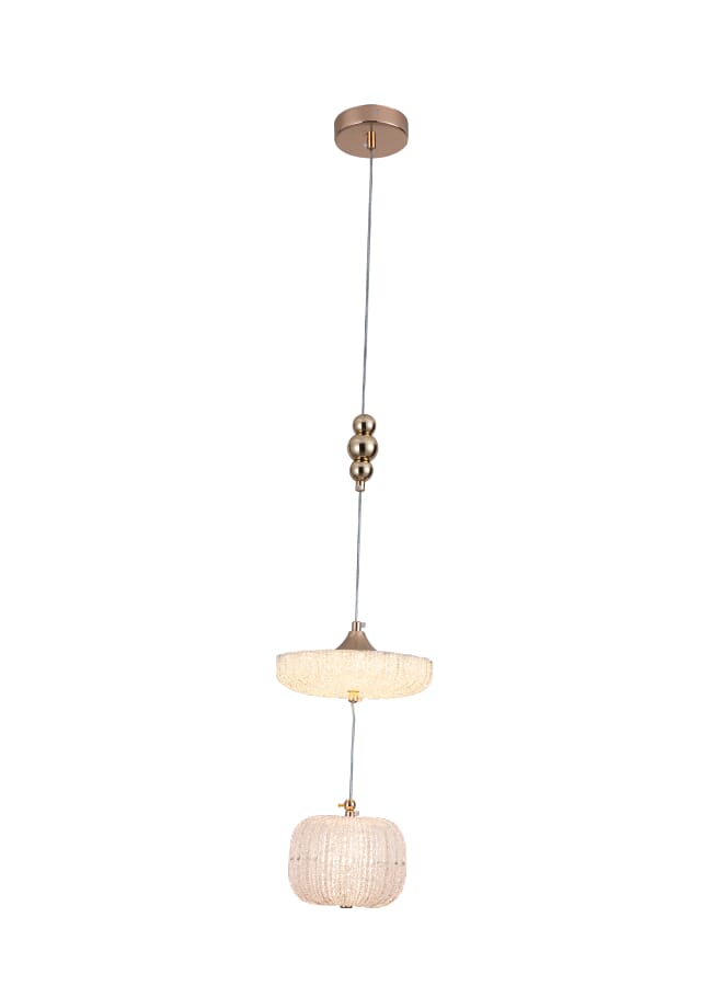 بيست باور ثريا سقف LED دائرية عصرية – موديل 9872، بقوة 25 واط وقطر 20 سم، بارتفاع معلق قابل للتعديل حتى 100 سم، إضاءة داخلية أنيقة - Image 2