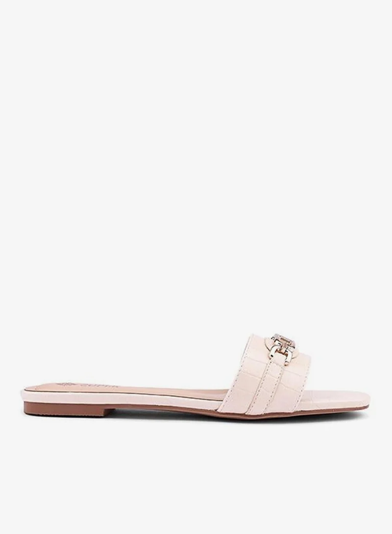 كابلي صنادل نسائية مسطحة منزلقة