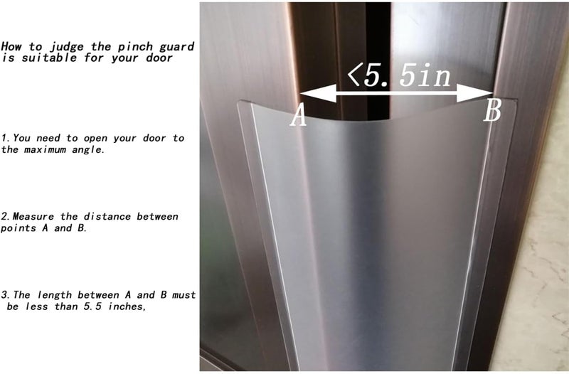 Angloria Baby Proofing Door Pinch Guard Hinge Cover Protector for Kids Finger Safety Heavy Duty Jam Shield Translucent - Image 4