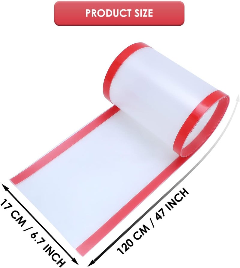 Angloria Baby Proofing Door Pinch Guard Hinge Cover Protector for Kids Finger Safety Heavy Duty Jam Shield Translucent - Image 2