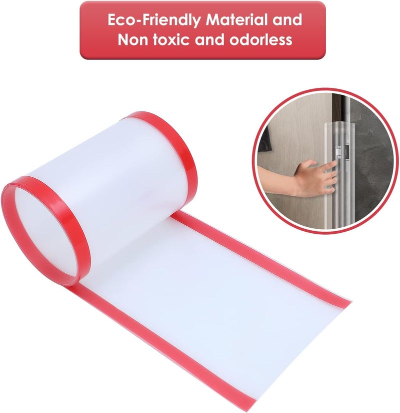 Angloria Baby Proofing Door Pinch Guard Hinge Cover Protector for Kids Finger Safety Heavy Duty Jam Shield Translucent - Image 5