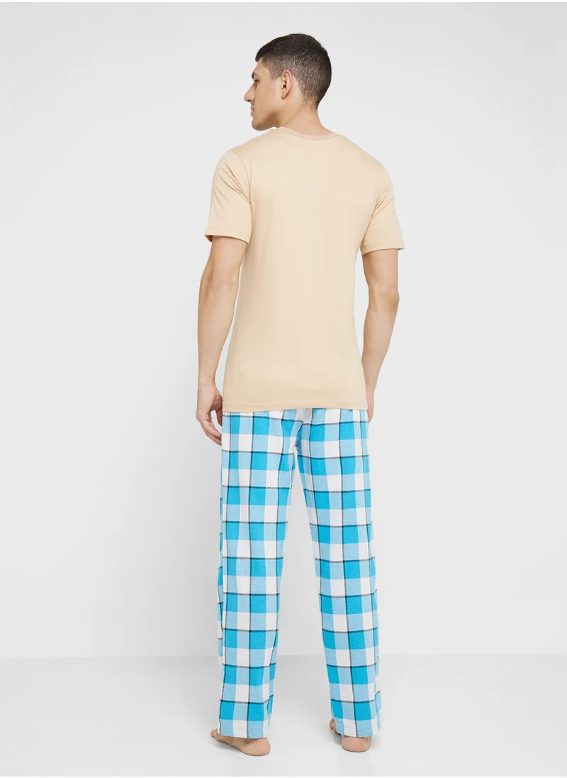 سفنتي فايف Nightwear T-Shirt & Pants Sets