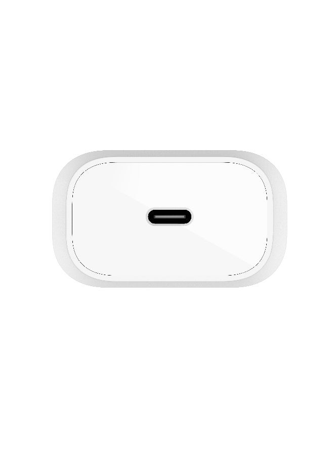 بيلكين شاحن جداري بوست تشارج من بيلكين قدرة 25 وات بتقنية PPS (شاحن سريع بمنفذ USB-C بتقنية PD، لأجهزة سامسونج، جالاكسي تاب، آي باد والمزيد) - يتضمن كابل من USB-C إلى  USB-C أبيض - Image 5