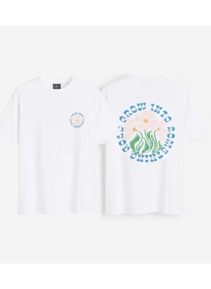 H and M - New HM Casual Loose Cotton Short Sleeved Shirt - Image 1