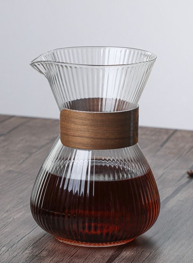 400mL V60 Coffee Maker Glass Drip Coffee Pot 