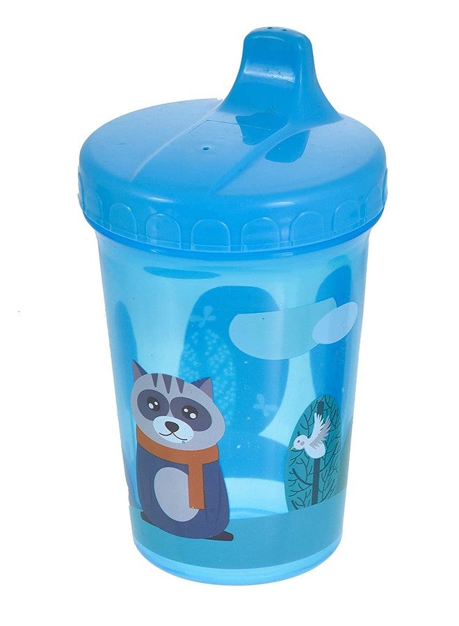 Moppets Orthodontic Baby Leak Proof, Drip Proof Soft Silicone Straw Sipper Cup (10 Ounce, Blue)