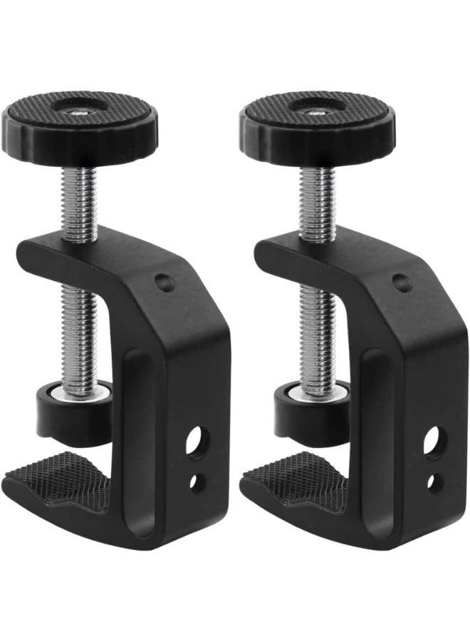 2PCS,Universal C-Clamp Thread Hole For Desktop Mount Holder LCD Monitor Flash Desks Carts Benches Worktables  - Image 1