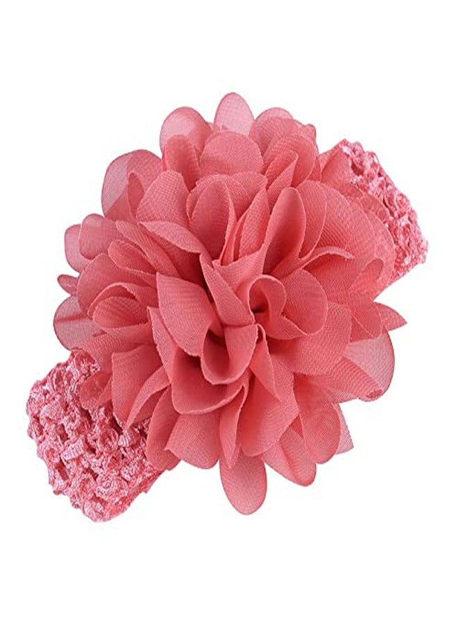 Shidara Baby Girls Headband Chiffon Flower Soft Stretchy Hair Band Hair Accessories for Baby Girls Newborns Infants Toddlers and Kids | Multi | 6 Pieces - Image 4