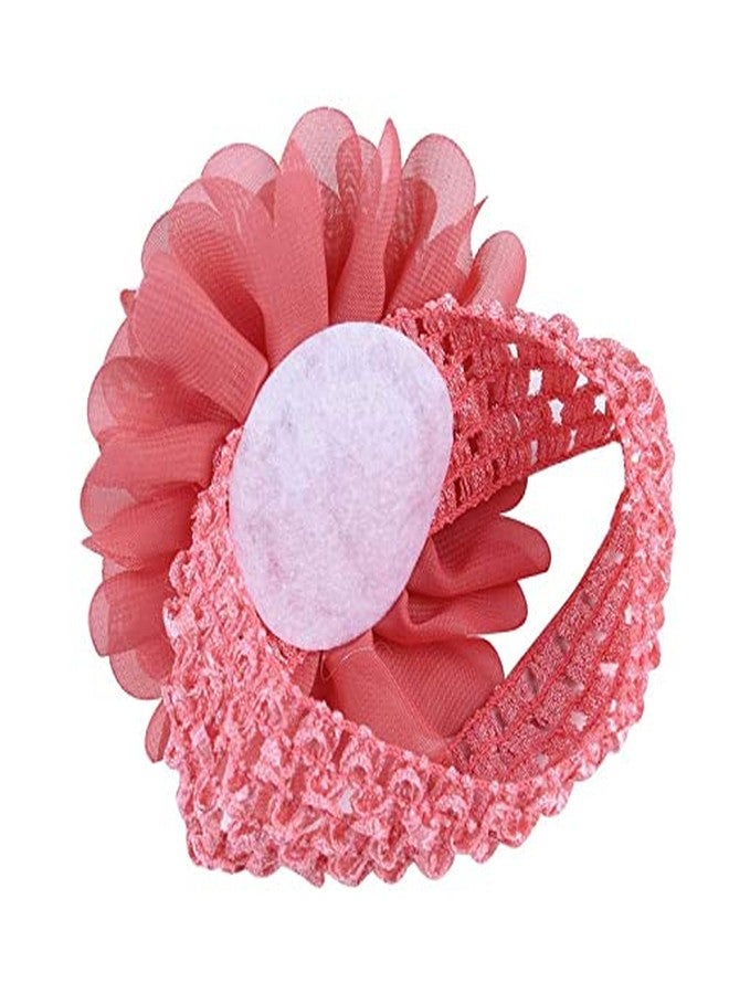 Shidara Baby Girls Headband Chiffon Flower Soft Stretchy Hair Band Hair Accessories for Baby Girls Newborns Infants Toddlers and Kids | Multi | 6 Pieces - Image 3