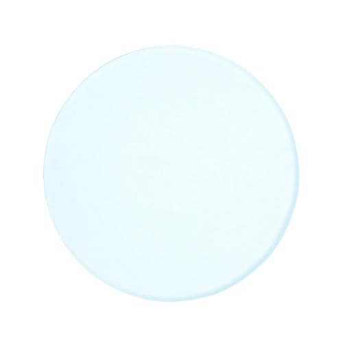 AmScope GP-95 3-3/4 Inch (95mm) Frosted Round Glass Plate for Stereo Microscopes - Image 1
