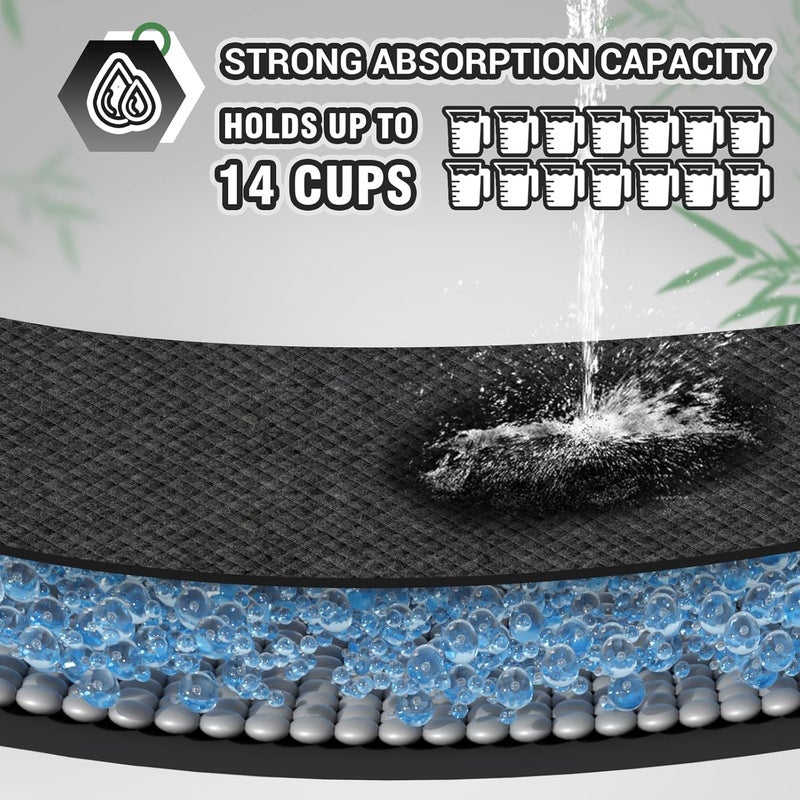 IMMCUTE Charcoal Dog Pee Pads 30"x36"-30 Ct | XX-Large Puppy Pee Training Pads Super Absorbent & Leak-Proof | Disposable Pet Piddle and Potty Pads for Puppies (IC3636-30T) - Image 4