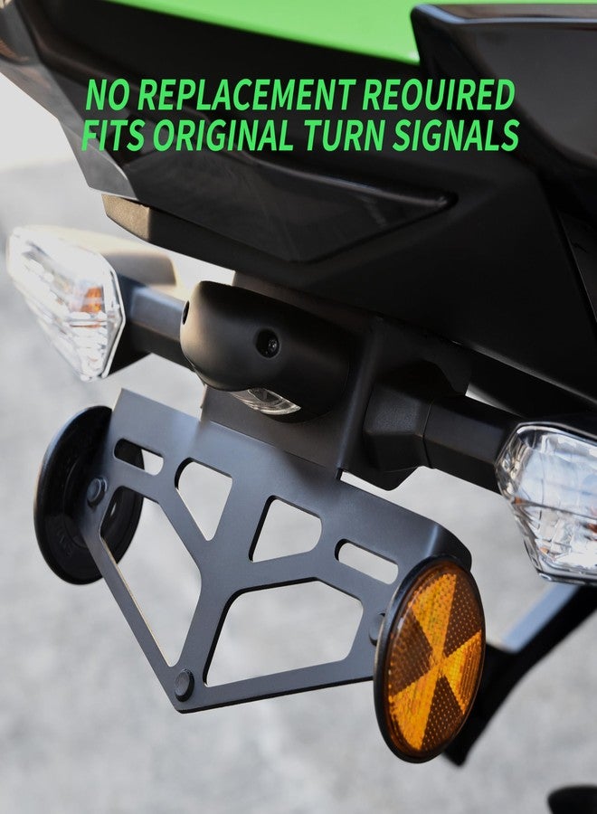 VEISUTOR License Plate Bracket for Kawasaki Ninja 400 2018-2024, Fender Eliminator License Plate Holder for Kawasaki Ninja 400 Z400 2018-2024 Accessories - Image 3