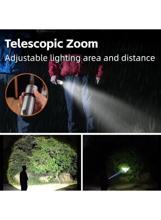 ARNOTEC Multifunctional Telescopic Camping Light & Flashlight 2-in-1, 270° Adjustable Warm Light Lantern, 4-Section Extendable Pole 51.8cm, White Laser Core + 54 LEDs, Type-C Rechargeable, 3000mAh, Detachable Lampshade, Outdoor Portable Light - Image 5