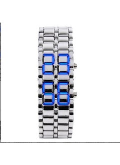 LED Lava Style Binary Watch for Couples golden white lamp