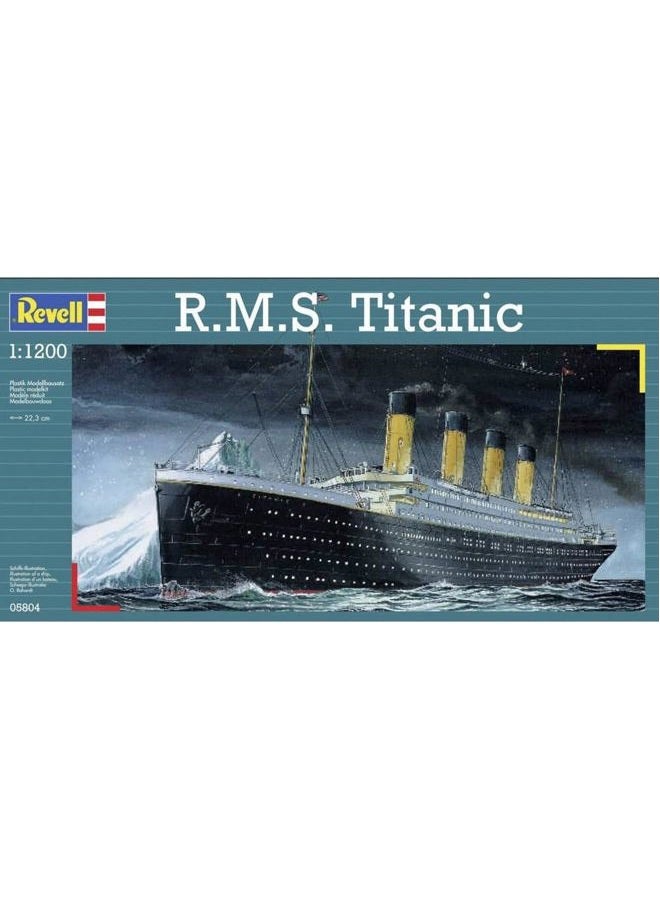 Revell RV05804 Model Kit Ship 1:1200 - R.M.S. Titanic in Scale 1:1200, Level 3, Faithful Replica with Many Details, Cruise Ship, 05804 - Image 4