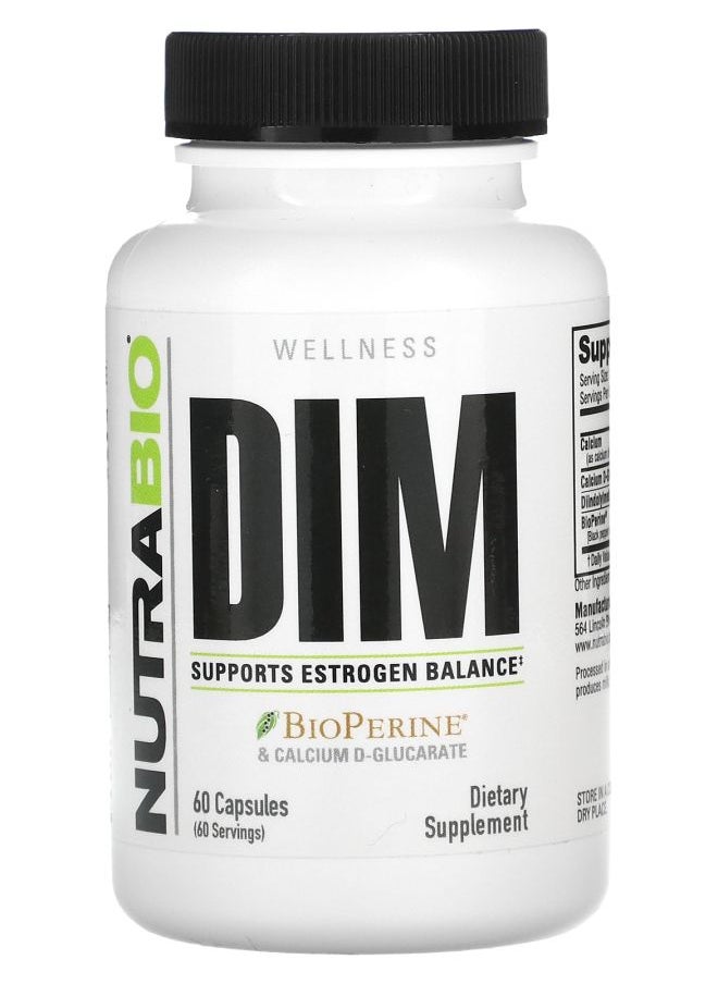NutraBio DIM 60 Capsules 