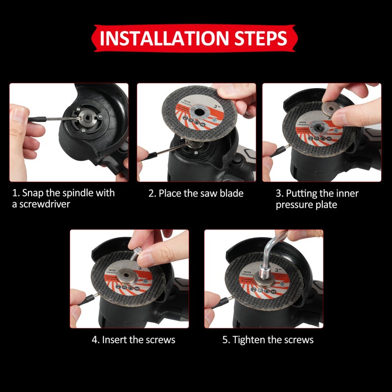 Cordless Angle Grinder: 16.8V 2000mAh Battery, 7000Rpm High Speed - Thickened Protection Cover, Ergonomic Anti-Slip Handle for Indoor Outdoor Decoration Property Maintenance - Image 2