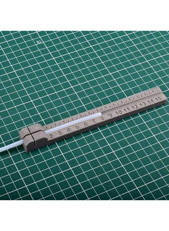 قاطع أنابيب PTFE الرمادي مع مسطرة مزدوجة القياس لأعمال الحرف اليدوية وصناعة النماذج - Image 4