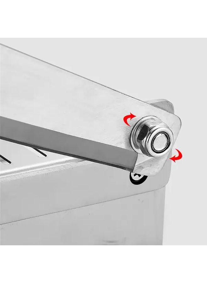 Stainless Steel Manual Meat Slicer Single Small Guillotine for Home Use No Electricity Needed Ideal for Chicken Duck Fish and Lamb Bone Cutting Perfect for Hot Pot and BBQ - Image 2